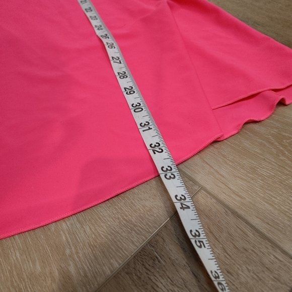 Womens 18 Pink Swim Dress Tankini Boy Shorts Tummy Control Barbiecore Preppy - Picture 5 of 9